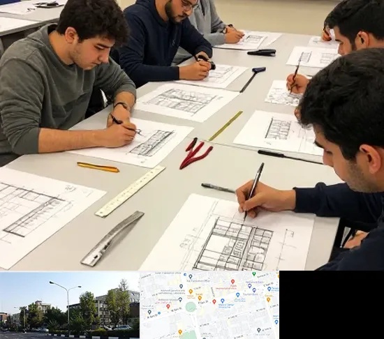 کلاس آمادگی آزمون طراحی معماری در میدان کاج