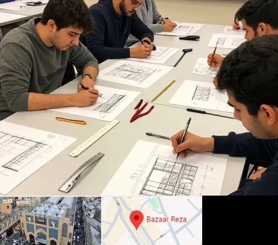 کلاس آمادگی آزمون طراحی معماری در بازار رضا مشهد