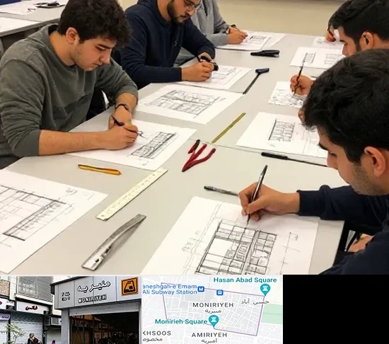 کلاس آمادگی آزمون طراحی معماری در منیریه