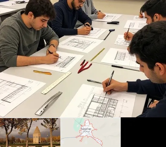 کلاس آمادگی آزمون طراحی معماری در تویسرکان