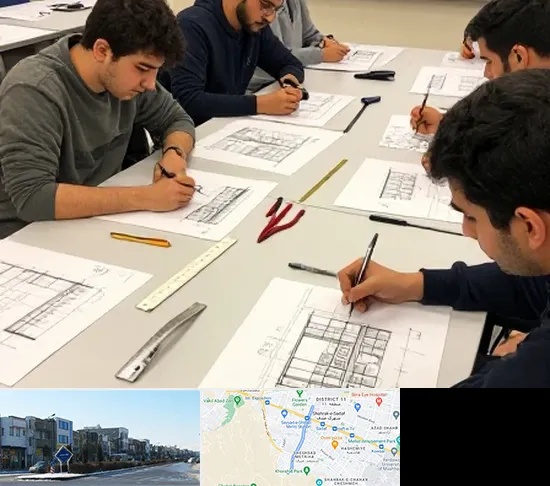 کلاس آمادگی آزمون طراحی معماری در شریعتی مشهد