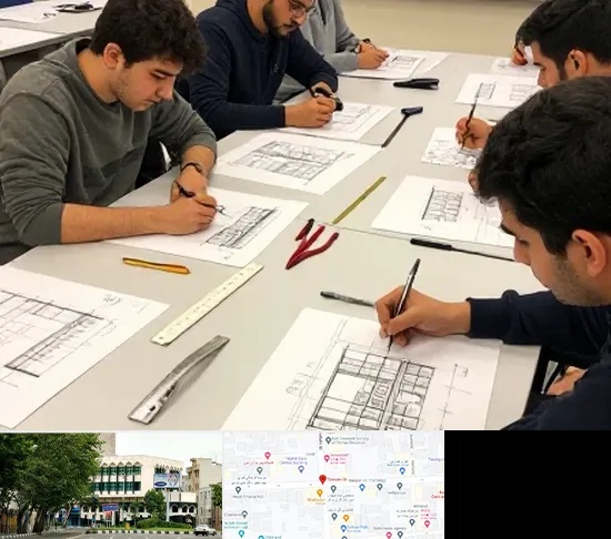 کلاس آمادگی آزمون طراحی معماری در طالقانی