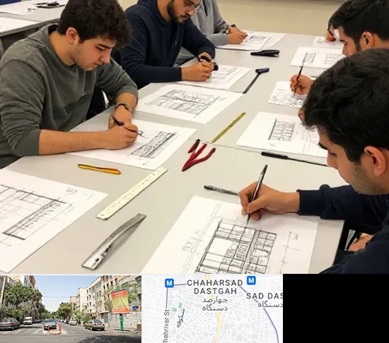 کلاس آمادگی آزمون طراحی معماری در چهارصد دستگاه