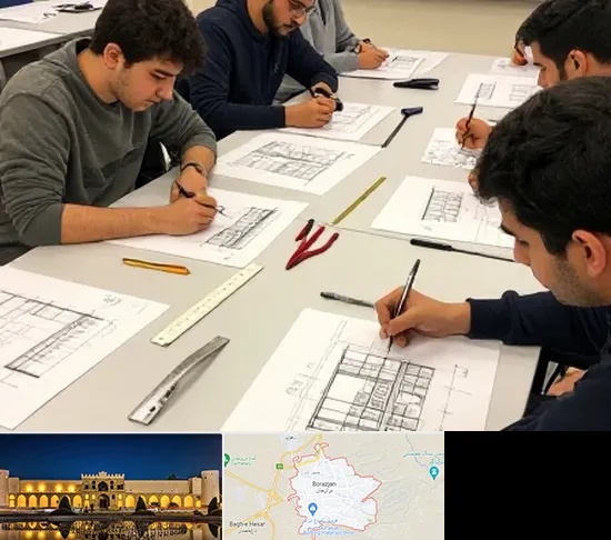 کلاس آمادگی آزمون طراحی معماری در برازجان
