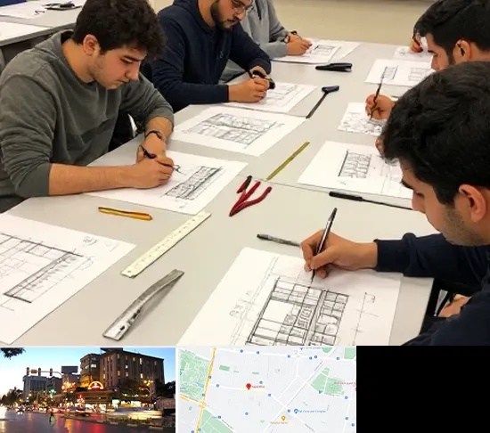 کلاس آمادگی آزمون طراحی معماری در بلوار سجاد مشهد