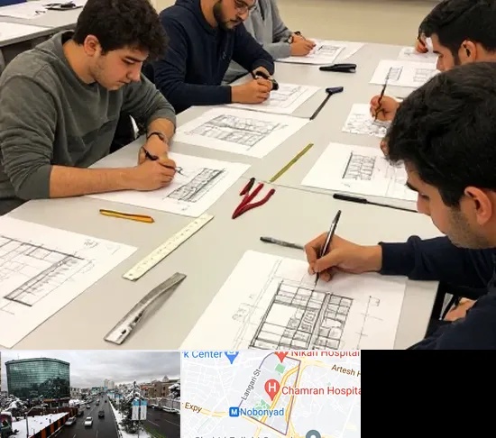 کلاس آمادگی آزمون طراحی معماری در اقدسیه