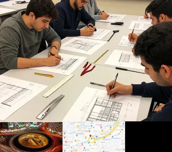 کلاس آمادگی آزمون طراحی معماری در میدان ولیعصر