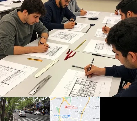 کلاس آمادگی آزمون طراحی معماری در ظفر