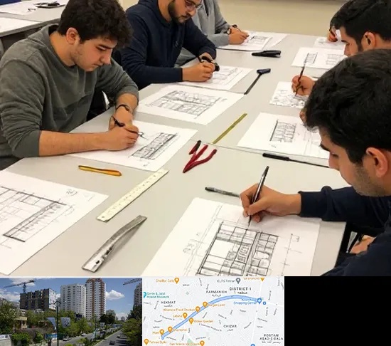 کلاس آمادگی آزمون طراحی معماری در اندرزگو