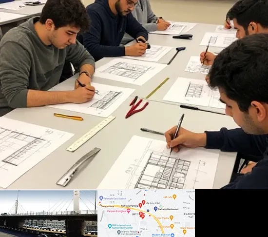 کلاس آمادگی آزمون طراحی معماری در پارک وی