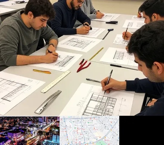 کلاس آمادگی آزمون طراحی معماری در منظریه رشت
