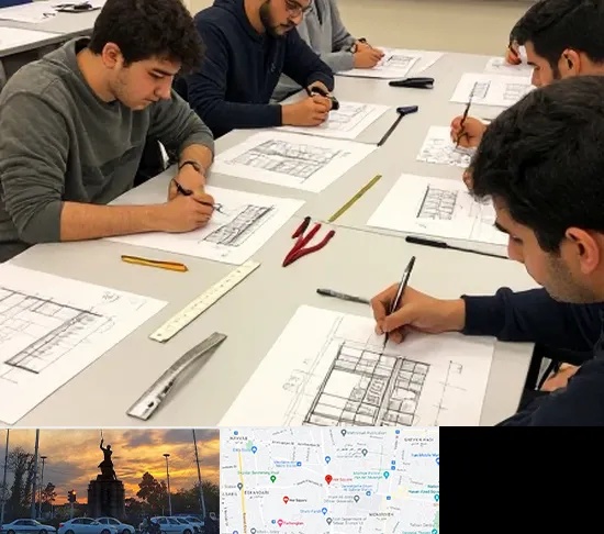 کلاس آمادگی آزمون طراحی معماری در میدان حر