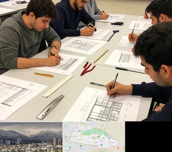 کلاس آمادگی آزمون طراحی معماری در منطقه 4 تهران