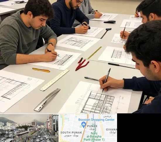 کلاس آمادگی آزمون طراحی معماری در پونک