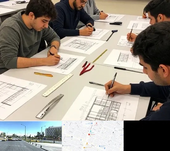 کلاس آمادگی آزمون طراحی معماری در بلوار کلاهدوز مشهد