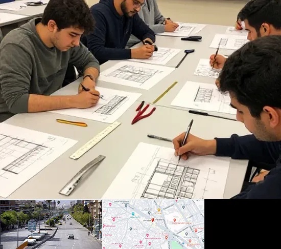 کلاس آمادگی آزمون طراحی معماری در خیابان زند شیراز