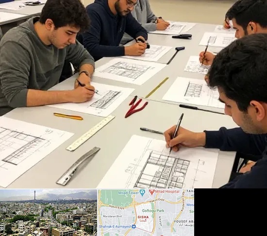 کلاس آمادگی آزمون طراحی معماری در گیشا