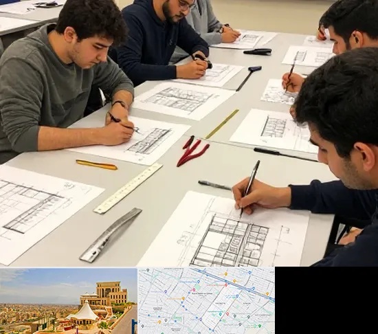 کلاس آمادگی آزمون طراحی معماری در هاشمیه مشهد
