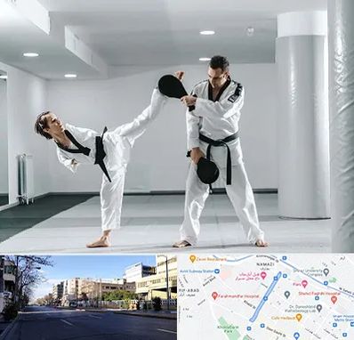 باشگاه رزمی در خیابان ملاصدرا شیراز