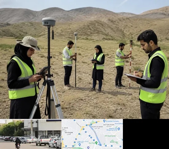 آموزش جامع نقشه برداری زمینی GPS در قدوسی شرقی شیراز