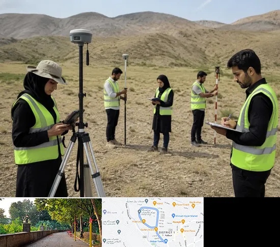 آموزش جامع نقشه برداری زمینی GPS در فلکه گاز رشت