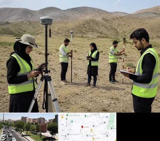 آموزش جامع نقشه برداری زمینی GPS در شهرک آزمایش