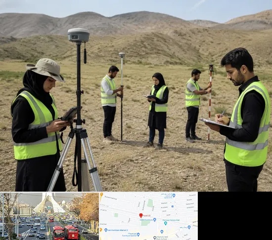 آموزش جامع نقشه برداری زمینی GPS در خیابان آزادی