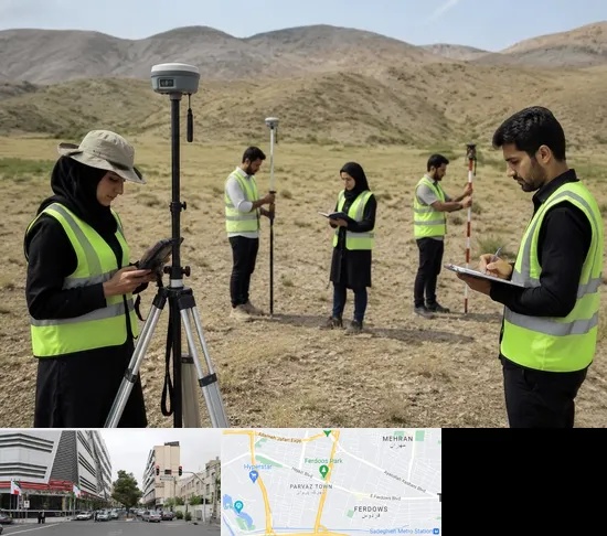 آموزش جامع نقشه برداری زمینی GPS در بلوار فردوس