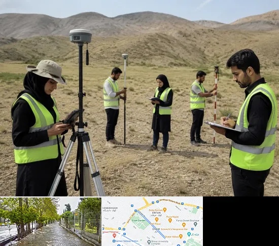 آموزش جامع نقشه برداری زمینی GPS در خیابان ارم شیراز