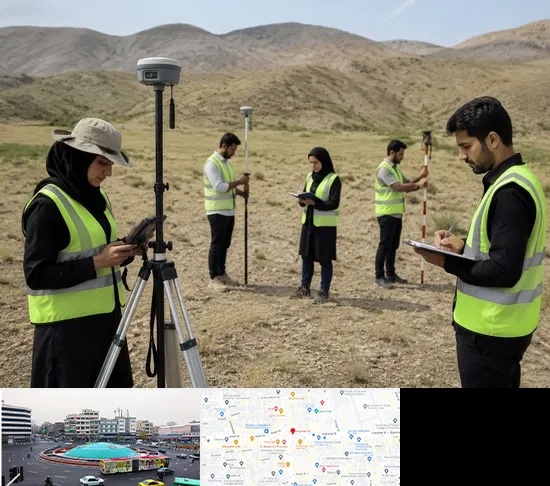 آموزش جامع نقشه برداری زمینی GPS در میدان انقلاب