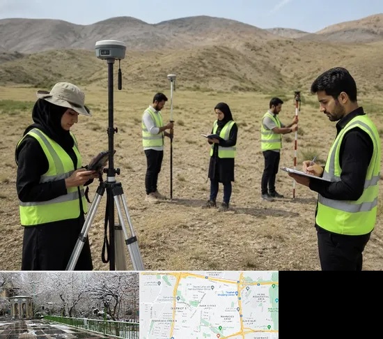 آموزش جامع نقشه برداری زمینی GPS در باغ فیض