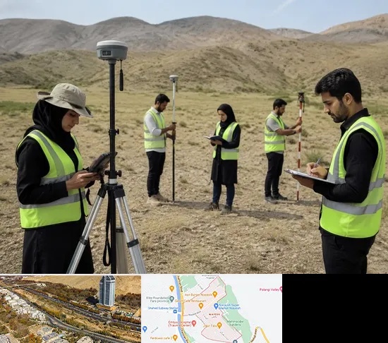آموزش جامع نقشه برداری زمینی GPS در خیابان نیایش شیراز