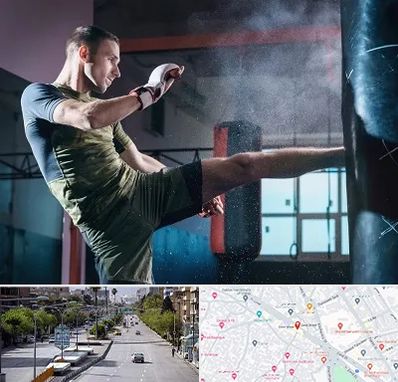 باشگاه کیک بوکسینگ در خیابان زند شیراز