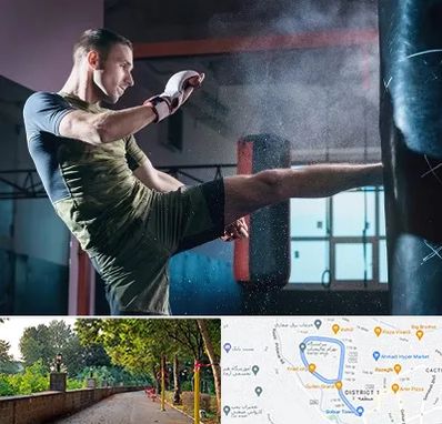 باشگاه کیک بوکسینگ در فلکه گاز رشت