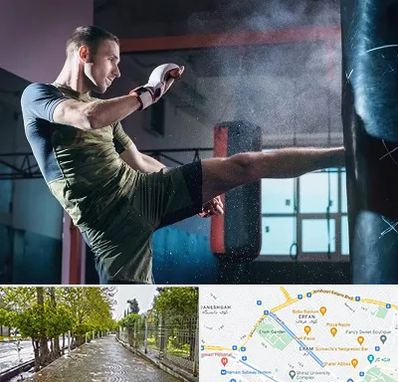 باشگاه کیک بوکسینگ در خیابان ارم شیراز