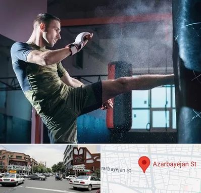 باشگاه کیک بوکسینگ در خیابان آذربایجان