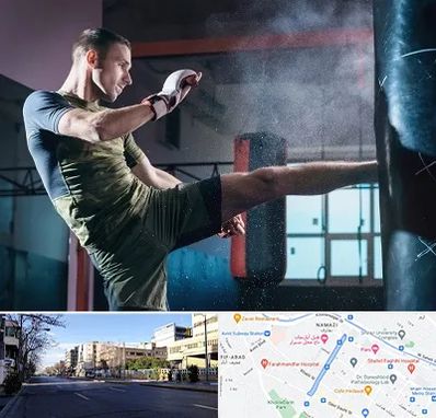 باشگاه کیک بوکسینگ در خیابان ملاصدرا شیراز