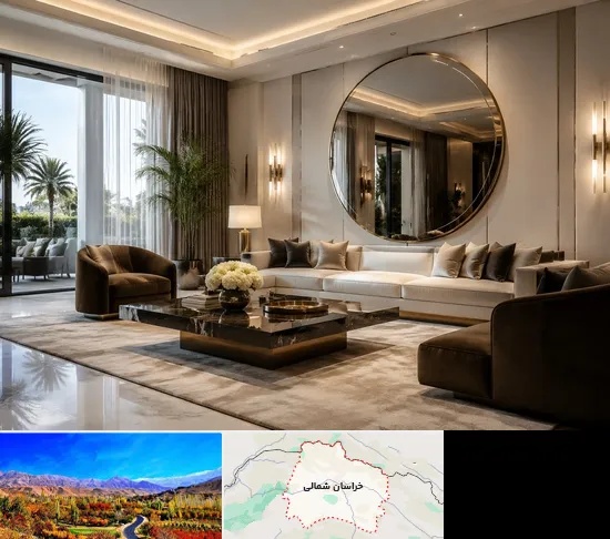 فروشگاه آینه دکوراتیو در خراسان شمالی