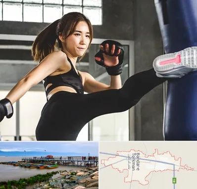 باشگاه کیک بوکسینگ بانوان در بندر ترکمن