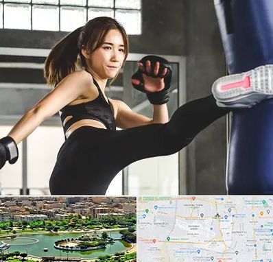 باشگاه کیک بوکسینگ بانوان در منطقه 9 تهران