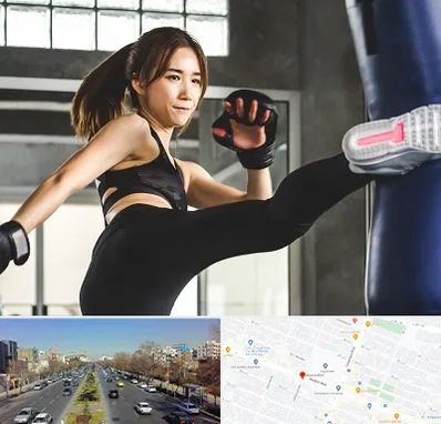 باشگاه کیک بوکسینگ بانوان در بلوار معلم مشهد