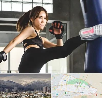 باشگاه کیک بوکسینگ بانوان در منطقه 4 تهران