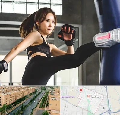 باشگاه کیک بوکسینگ بانوان در فاز سه اندیشه