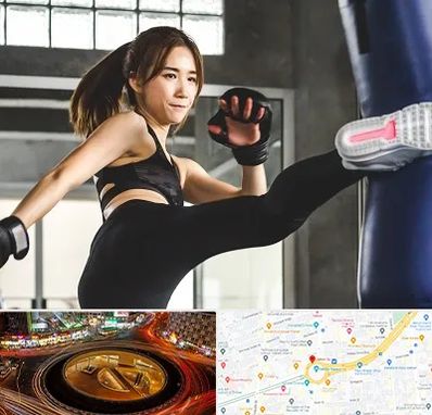 باشگاه کیک بوکسینگ بانوان در میدان ولیعصر