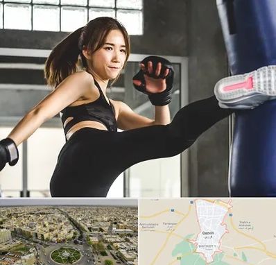 باشگاه کیک بوکسینگ بانوان در قزوین