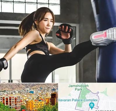 باشگاه کیک بوکسینگ بانوان در نیاوران 