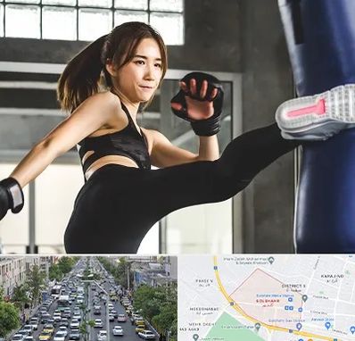 باشگاه کیک بوکسینگ بانوان در گلشهر کرج