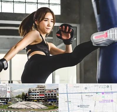 باشگاه کیک بوکسینگ بانوان در مرکز تهران