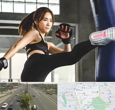 باشگاه کیک بوکسینگ بانوان در منطقه 17 تهران