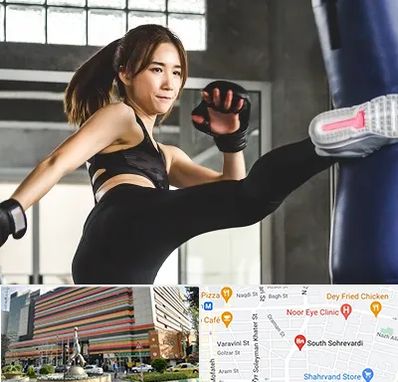 باشگاه کیک بوکسینگ بانوان در سهروردی